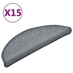 vidaXL trepivaibad 15 tk, helehall ja sinine, 56 x 17 x 3 cm цена и информация | Коврики | kaup24.ee