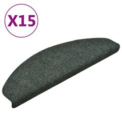 vidaXL isekleepuv trepivaip 15 tk, roheline, 65x21x4 cm, aastehnika цена и информация | Ковры | kaup24.ee