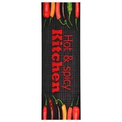 vidaXL köögi põrandamatt, pestav, Hot&Spicy 60 x 180 cm цена и информация | Коврики | kaup24.ee