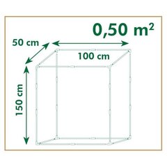 vidaXL tomatikasvuhoone 100 x 50 x 150 cm цена и информация | Теплицы | kaup24.ee