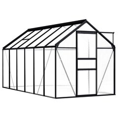 vidaXL kasvuhoone, antratsiithall, alumiiniumist 7,03 m² hind ja info | Kasvuhooned | kaup24.ee