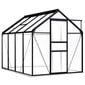 vidaXL kasvuhoone alusraamiga, antratsiithall, alumiinium 4,75 m² hind ja info | Kasvuhooned | kaup24.ee