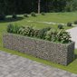 vidaXL gabioon-taimelava, tsingitud teras, 450 x 90 x 100 cm hind ja info | Dekoratiivsed lillepotid | kaup24.ee