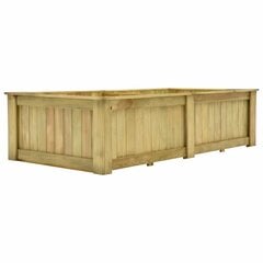 vidaXL tõstetud peenar 196 x 100 x 50 cm immutatud männipuidust цена и информация | Ящики для цветов | kaup24.ee