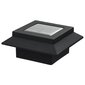 vidaXL päikesepatareiga aiavalgustid 12 tk LED kandiline 12 cm must цена и информация | Aia- ja õuevalgustid | kaup24.ee