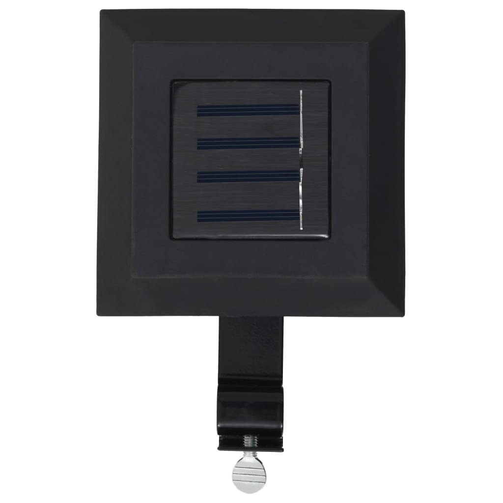 vidaXL päikesepatareiga aiavalgustid 6 tk LED ruudukujuline 12 cm must цена и информация | Aia- ja õuevalgustid | kaup24.ee