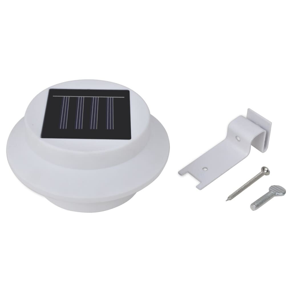 vidaXL päikesepatareiga aiavalgustid 12 tk LED valge цена и информация | Aia- ja õuevalgustid | kaup24.ee