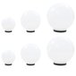 vidaXL 6 LED-lampi, kera, 20/30/40 cm PMMA цена и информация | Aia- ja õuevalgustid | kaup24.ee
