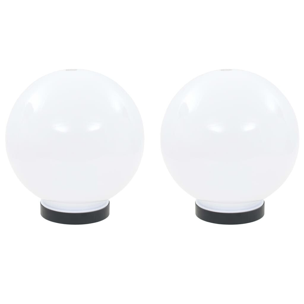 vidaXL LED-lambid, 2 tk, kera, 20 cm, PMMA hind ja info | Aia- ja õuevalgustid | kaup24.ee