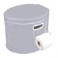 ProPlus kaasaskantav tualettpott, 7 l, hall цена и информация | Muu matkavarustus | kaup24.ee