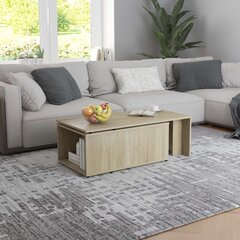 vidaXL kohvilaud, Sonoma tamm 150 x 50 x 35 cm puitlaastplaat цена и информация | Журнальные столики | kaup24.ee