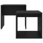 vidaXL kohvilaudade komplekt, must, 48 x 30 x 45 cm puitlaastplaat hind ja info | Diivanilauad | kaup24.ee