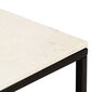 vidaXL kohvilaud, valge, 40x40x35 cm, ehtne kivi marmori tekstuuriga hind ja info | Diivanilauad | kaup24.ee