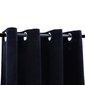 vidaXL pimendav kardin metallrõngastega, samet, must, 290x245 cm hind ja info | Kardinad | kaup24.ee