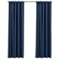 vidaXL pimendavad kardinad konksudega, 2 tk sinine 140 x 225 cm hind ja info | Kardinad | kaup24.ee