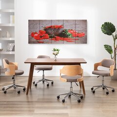 vidaXL seinamaalikomplekt lõuendil, paprika, värviline, 200 x 80 cm hind ja info | Seinapildid | kaup24.ee