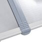vidaXL ukse varikatus, hall, 240 x 100 cm, PC hind ja info | Ukse varikatused | kaup24.ee