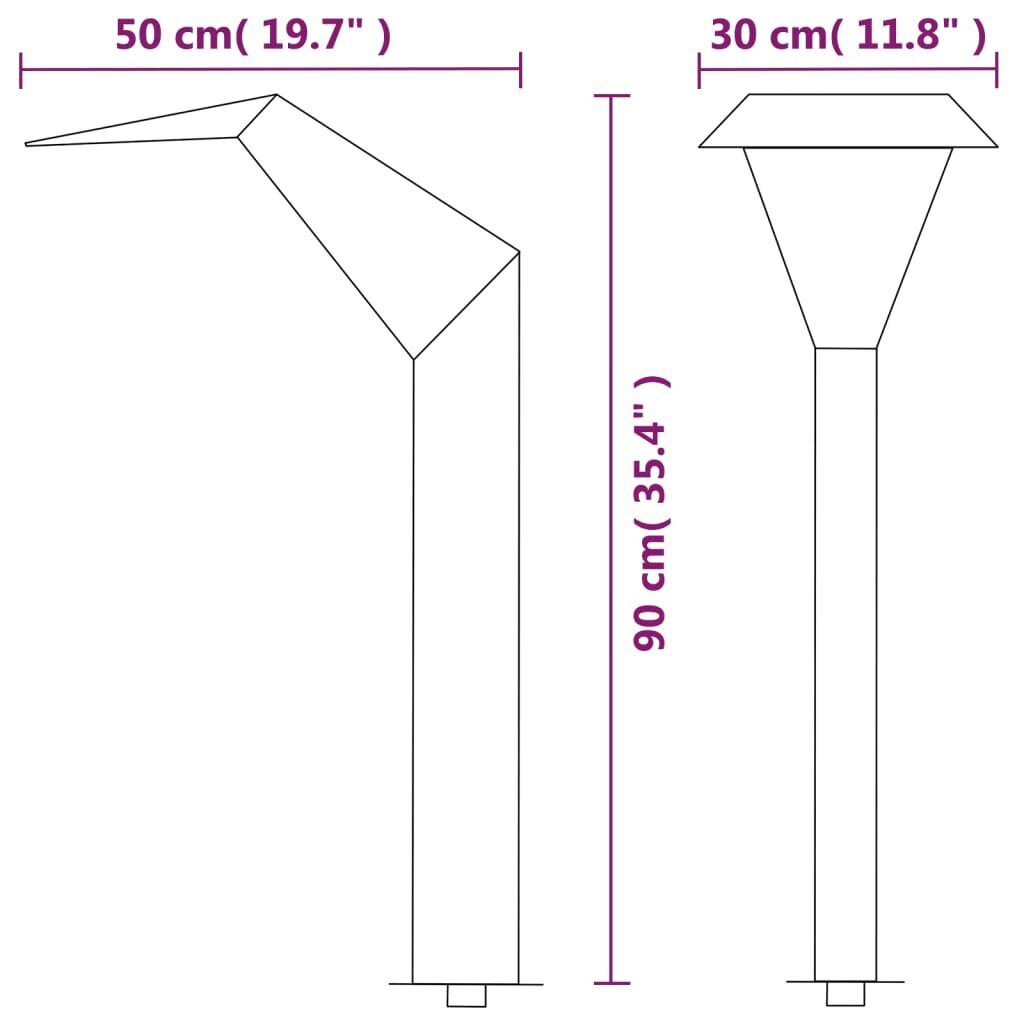 vidaXL basseini purskkaev 50 x 30 x 90 cm, hõbedane hind ja info | Dekoratsioonid | kaup24.ee