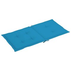 vidaXL aiatooli istmepadjad 2 tk sinine 100 x 50 x 3 cm цена и информация | Декоративные подушки и наволочки | kaup24.ee