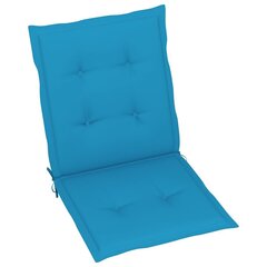 vidaXL aiatooli istmepadjad 2 tk sinine 100 x 50 x 3 cm цена и информация | Декоративные подушки и наволочки | kaup24.ee