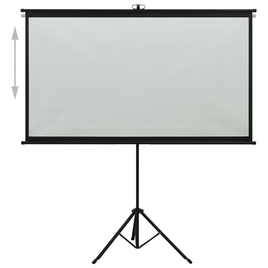vidaXL projektori ekraan statiiviga, 100" 16:9 hind ja info | Projektori ekraanid | kaup24.ee
