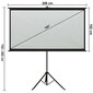 vidaXL projektori ekraan statiiviga, 100" 4:3 цена и информация | Projektori ekraanid | kaup24.ee