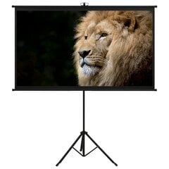 vidaXL projektori ekraan statiiviga, 72" 4:3 цена и информация | Экраны для проекторов | kaup24.ee