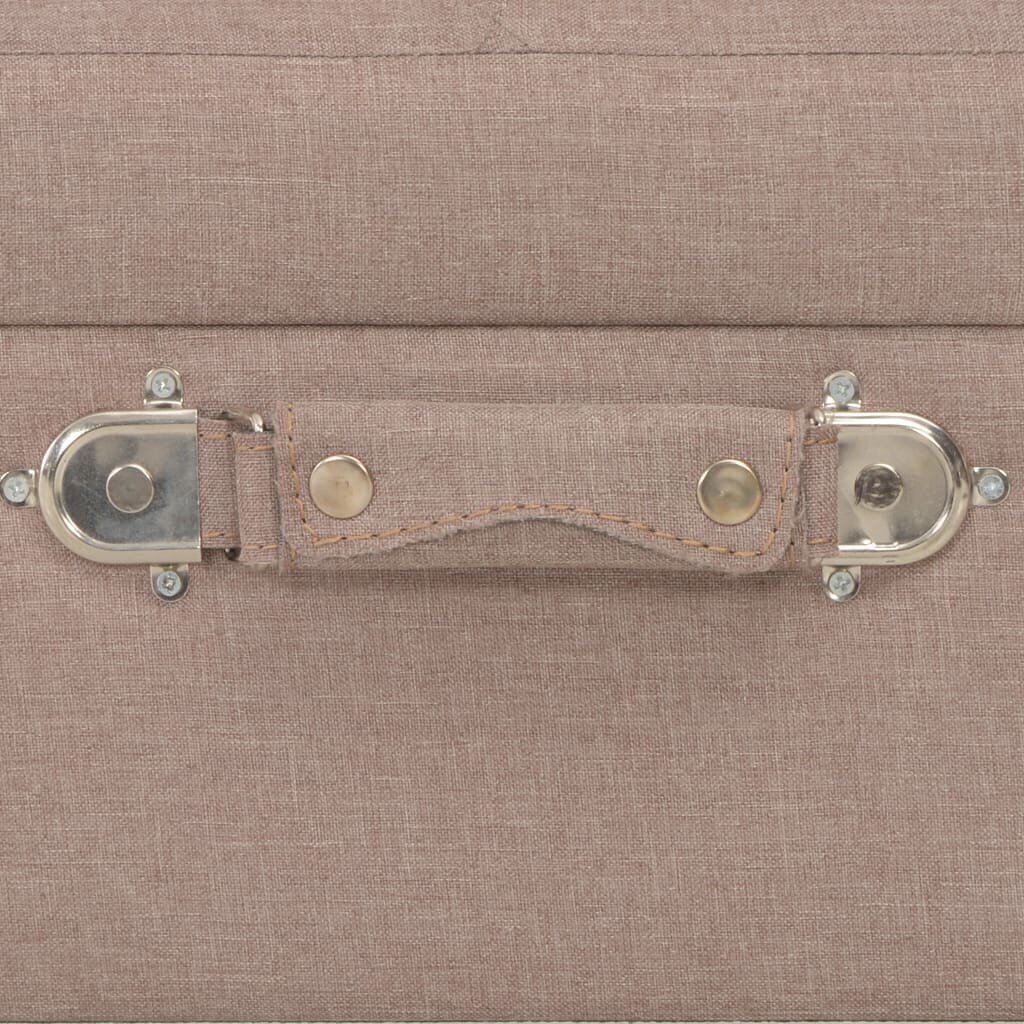 vidaXL panipaigaga pink, 40 cm, pruun, kangas hind ja info | Kott-toolid, tumbad, järid | kaup24.ee