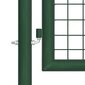 vidaXL võrkaia värav, teras, 400 x 100 cm, roheline hind ja info | Aiad ja tarvikud | kaup24.ee