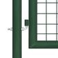 vidaXL võrkaia värav, teras, 400 x 125 cm, roheline hind ja info | Aiad ja tarvikud | kaup24.ee