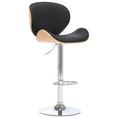 Барный стул, 1 штука, черный цена и информация | Стулья для кухни и столовой | kaup24.ee