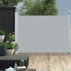 vidaXL lahtitõmmatav terrassi külgsein, 100 x 500 cm, hall hind ja info | Aiad ja tarvikud | kaup24.ee