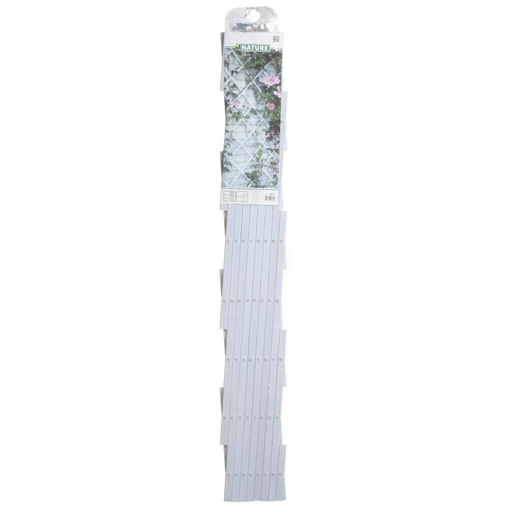 Nature aiavõre 100 x 200 cm, PVC, valge hind ja info | Aiad ja tarvikud | kaup24.ee