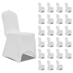 vidaXL toolikate, veniv, valge, 24 tk hind ja info | Mööblikatted | kaup24.ee