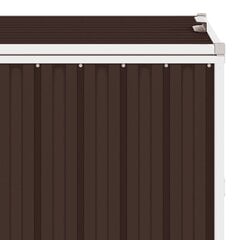 vidaXL prügikastikuur, pruun, 72 x 81 x 121 cm teras hind ja info | Kompostrid, prügikonteinerid | kaup24.ee