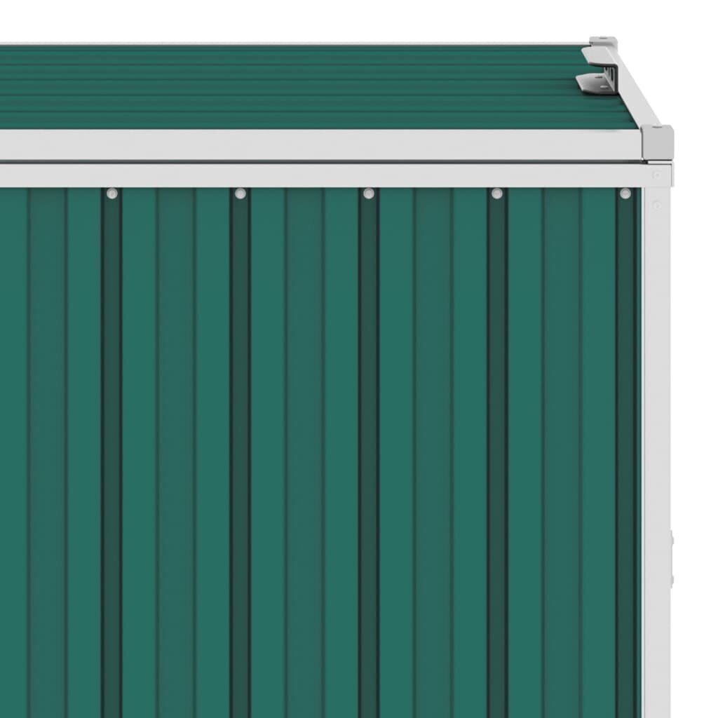 vidaXL prügikastikuur, roheline, 72 x 81 x 121 cm teras цена и информация | Kompostrid, prügikonteinerid | kaup24.ee