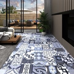 vidaXL PVC-st põrandaplaat, iseliimuv, 5,11 m², värviline muster hind ja info | Terrassipõrandad | kaup24.ee