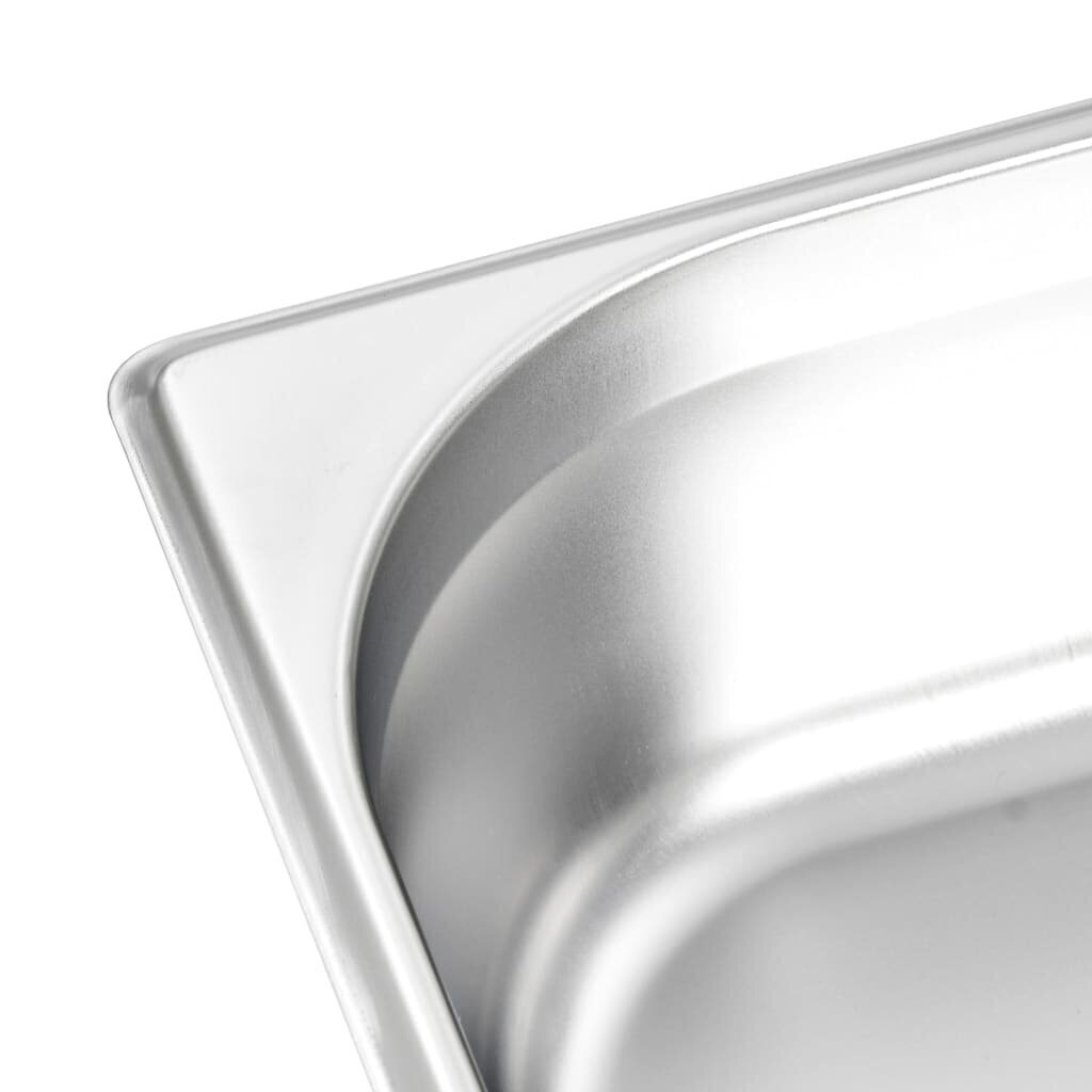 vidaXL toiduplaadid 8 tk, GN 1/3 100 mm, roostevaba teras hind ja info | Lauanõud ja kööginõud | kaup24.ee