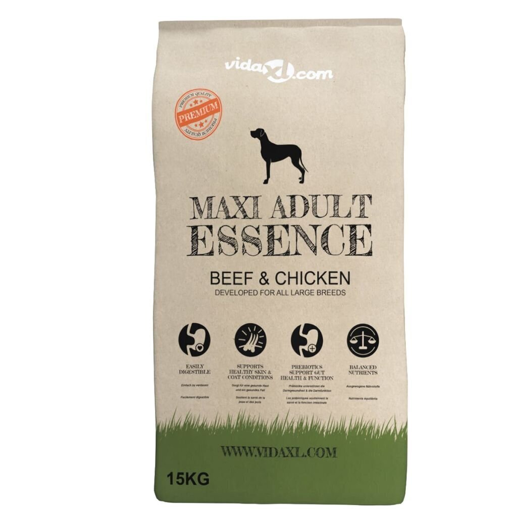 vidaXL koerte kuivtoit Maxi Adult Essence Beef & Chicken, 2 tk 30 kg цена и информация | Kuivtoit koertele | kaup24.ee