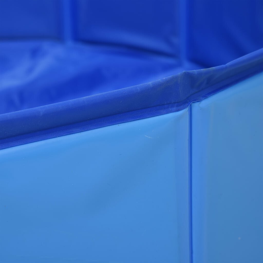 vidaXL kokkupandav koertebassein, sinine, 160 x 30 cm, PVC hind ja info | Hooldusvahendid loomadele | kaup24.ee