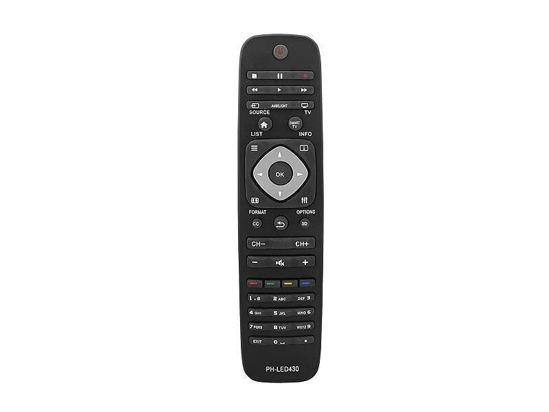 HQ LXP430 TV remote control Philips LED-430 3D Black hind ja info | Smart TV tarvikud | kaup24.ee