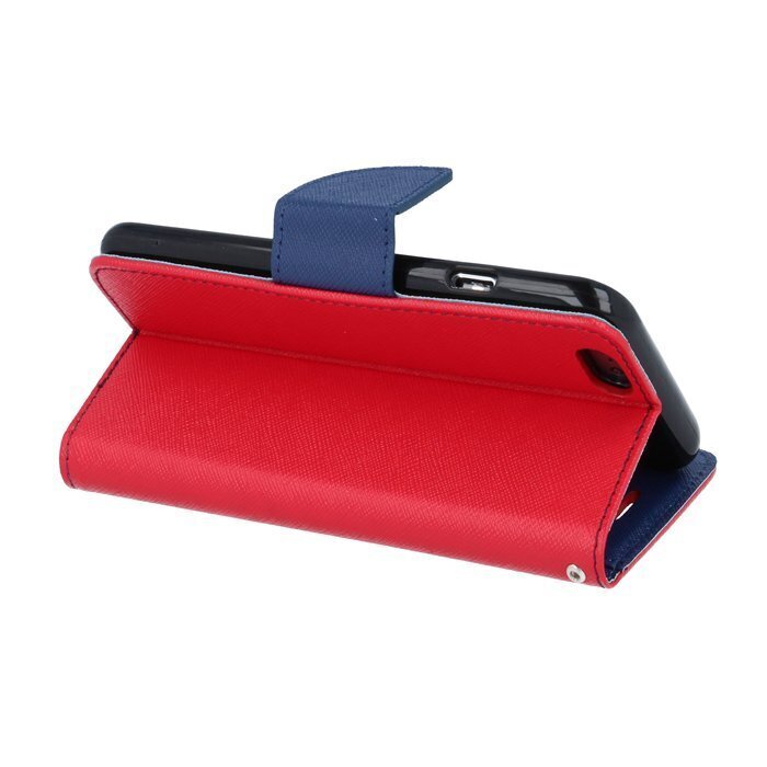 Mocco Fancy Book Case For Apple Iphone 12 / 12 Pro Red- Blue hind ja info | Telefoni kaaned, ümbrised | kaup24.ee