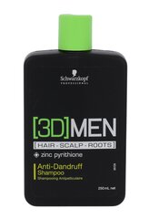 Schwarzkopf Professional 3DMEN šampoon meestele 250 ml цена и информация | Шампуни | kaup24.ee