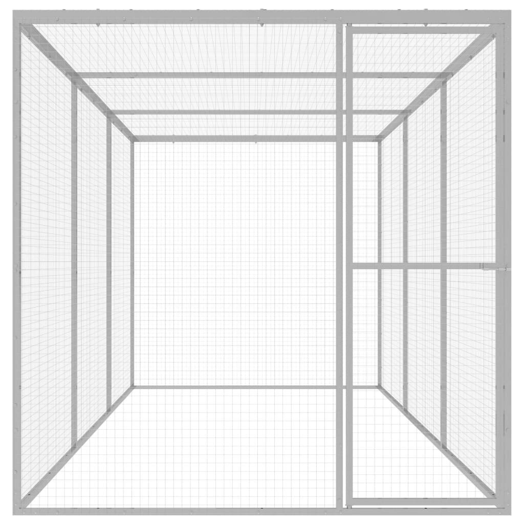 vidaXL kassipuur 4,5 x 1,5 x 1,5 m tsingitud teras hind ja info | Puurid ja tarvikud väikeloomadele | kaup24.ee