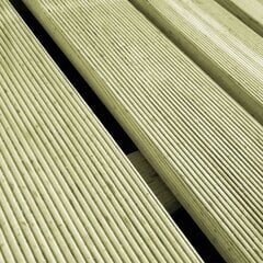 vidaXL terrassiplaadid 30 tk, 50 x 50 cm, puit, roheline hind ja info | Terrassipõrandad | kaup24.ee