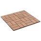 vidaXL terrassiplaadid 22 tk, 30 x 30 cm, 2 m², WPC, pruun hind ja info | Terrassipõrandad | kaup24.ee