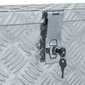 vidaXL alumiiniumist kast 61,5 x 26,5 x 30 cm, hõbedane цена и информация | Tööriistakastid, tööriistahoidjad | kaup24.ee