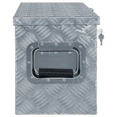 vidaXL alumiiniumist kast 76,5 x 26,5 x 33 cm, hõbedane цена и информация | Ящики для инструментов, держатели | kaup24.ee