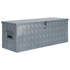 vidaXL alumiiniumist kast 110,5 x 38,5 x 40 cm, hõbedane цена и информация | Ящики для инструментов, держатели | kaup24.ee