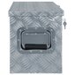vidaXL alumiiniumist kast 80,5 x 22 x 22 cm, hõbedane цена и информация | Tööriistakastid, tööriistahoidjad | kaup24.ee